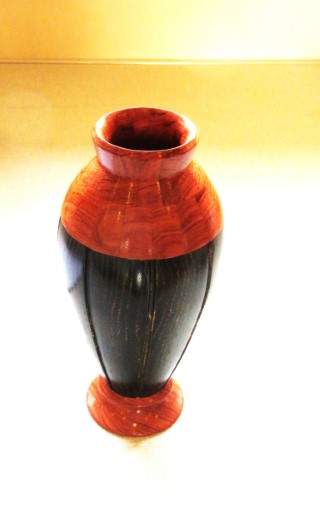 The vase that won turning of the month for Chris Withall